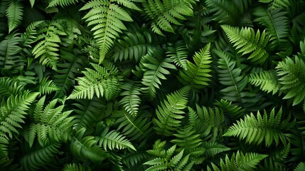 Fototapeta na wymiar Green fern wallpaper