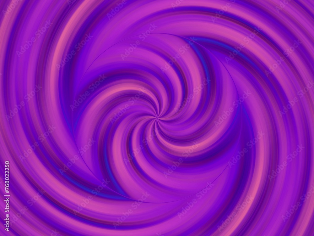 Poster vortex and rays with violet, pink and blue colors - abstract graphic with effect of depth of space, 