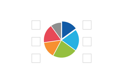 Pie Chart infographic presentation layout fully editable.