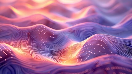 Obraz premium Wide angle of a light-infused abstract pattern with a gentle gradient