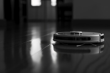 a robotic vacuum cleaning your apartment