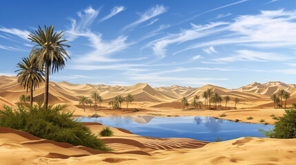 Fototapeta na wymiar lake in the desert