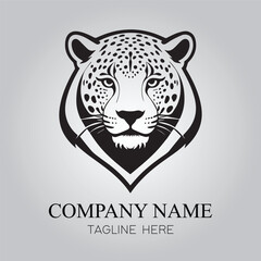 Jaguar character company logo vector image