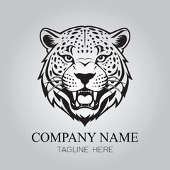 Jaguar character company logo vector image