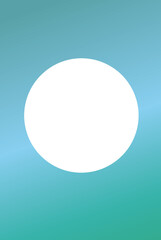 blue and green gradient frame with a circle in the middle without background