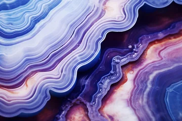 Küchenrückwand Plexiglas Kristalle a close up of a purple and white surface