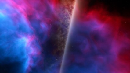 Night sky - Universe filled with stars, nebula and galaxy
