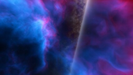 nebula gas cloud in deep outer space
