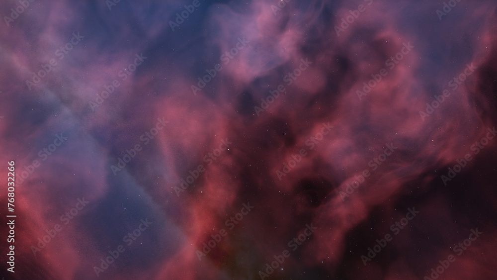 Wall mural nebula gas cloud in deep outer space