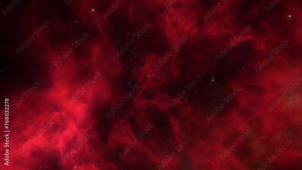 Wall mural nebula gas cloud in deep outer space