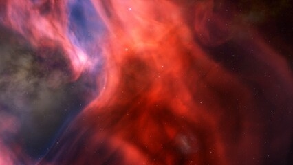 nebula gas cloud in deep outer space

