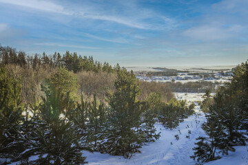 winter nature in the Russian countryside