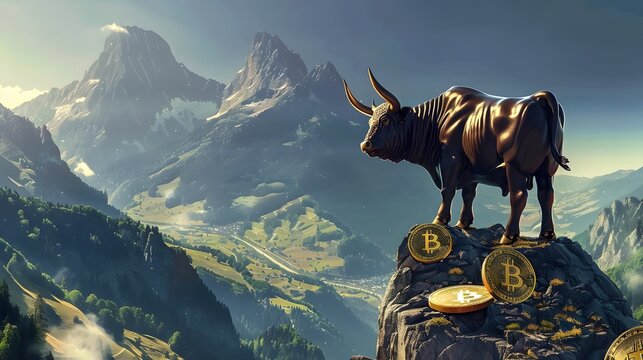 bitcoin bull in the top