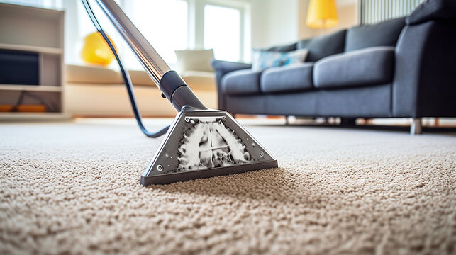 Close up of mop and bucket of water moping the floor in a home