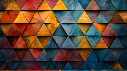 Abstract Geometric Background with Triangle Shape Pattern