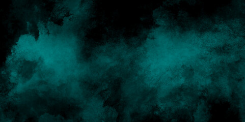 Lovely green Chalkboard display for background. grunge textures green blue color. watercolor paint splash. copy space for add text message. vintage wall texture. soft and smooth textile material.