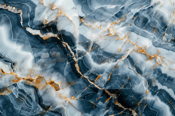 Abstract mixed dark, blue, gray and gold color marble texture background, digital illustration of natural pink stone, ai generated