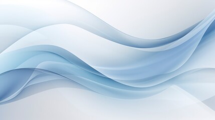 Abstract background with smooth lines in blue and white colors