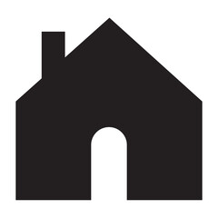 House icon vector. House, real estate icon symbol isolated on a white background.