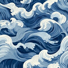 A swirl of frothy waves crashing on sandy shores 02 - Perfectly repeating background pattern for your designs