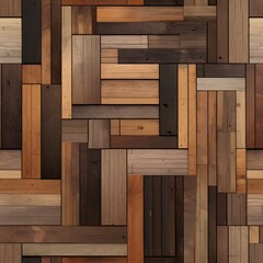 A patchwork of rustic wooden planks 02 - Perfectly repeating background pattern for your designs