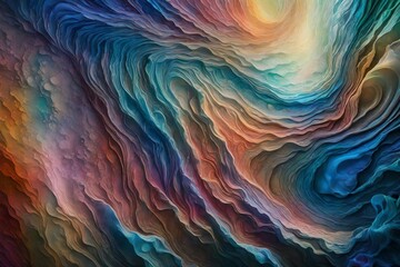 Abstract textured painting background in multicolor surface. Dreamscape Wallpaper

