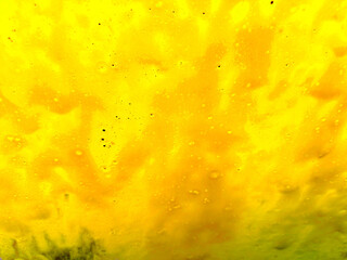 Sudsy art background in yellow, green, and orange colors
