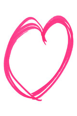 pink hearts isolated on transparent background