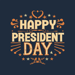 President day t-shirts design vector template.