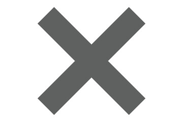 black cross mark