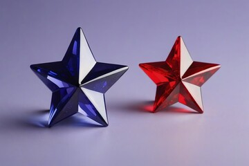 Red and Blue Stars