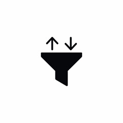 Filter Sort Order Arrange icon