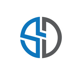 SD letter logo design vector template