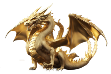 3d coin rendering include pose full gold body alpha path dragon chinese fantasy animal asia asian buddhism siam ancient antique art background big black china colours culture decoration decorative