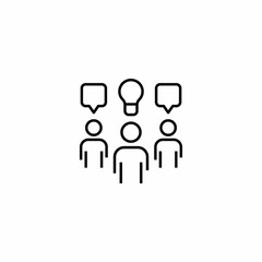 Idea Thinker Talkers Creativity icon