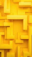 Abstract background of yellow geometric shapes.  , 3 .