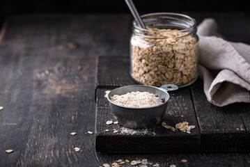 Gluten free healthy organic oat flour