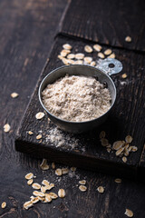 Obraz na płótnie Canvas Gluten free healthy organic oat flour