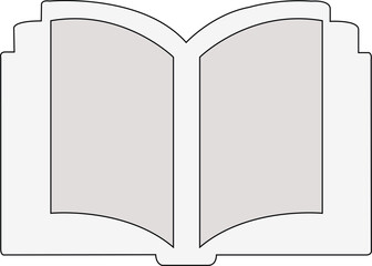 Adobe Illustrator Artwork Book Icon, School book icon, Open Book Icon
