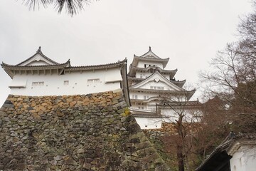 日本の国宝であり世界遺産の姫路城の天守閣