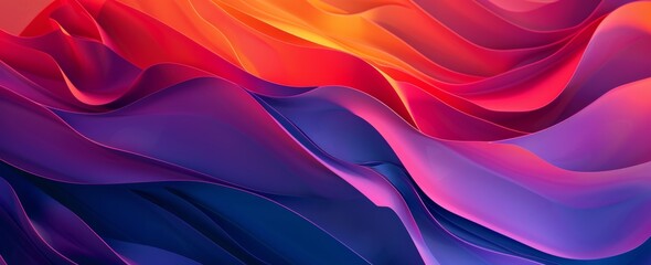 A torrent of abstract energy and color streams forth in a kinetic display of neon waves, creating a radiant and dynamic digital landscape.