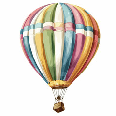  Hot Air Balloon Clipart clipart isolated on white