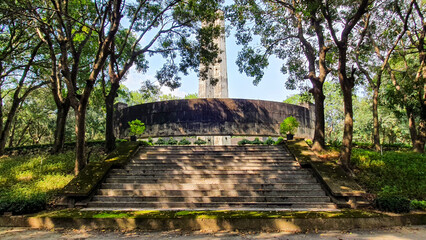 War Memorial At Bien Hoa Military Cemetery, Vietnam. This Cemetery Is The Final Resting Place Of ARVN Soldiers.