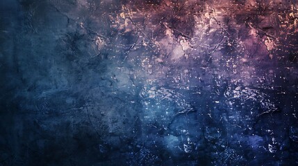 Abstract grunge blue and purple background with distressed scratched texture.