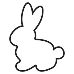 Bunny rabbit farm animal vector illustration graphic design eps10