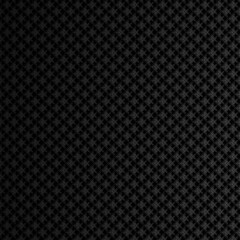 Black metal texture steel background. Perforated sheet metal. Vector illustration.