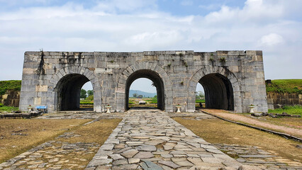 Citadel Of The Ho Dynasty In Vinh Loc District, Thanh Hoa, Vietnam. Citadel Of The Ho Dynasty Was Recognised By UNESCO As A World Cultural Heritage Site In 2011.