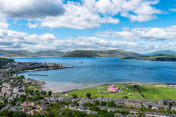 River Clyde and  Battery Park Greenock