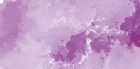 White and purple watercolor background painting with cloudy distressed texture and marbled grunge, watercolor background concept, vector art. illustration