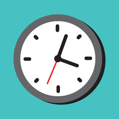 Clock icon vector. Weather icon vector illustration.